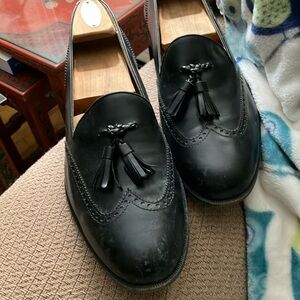 Black tassels Cole Haan loafers